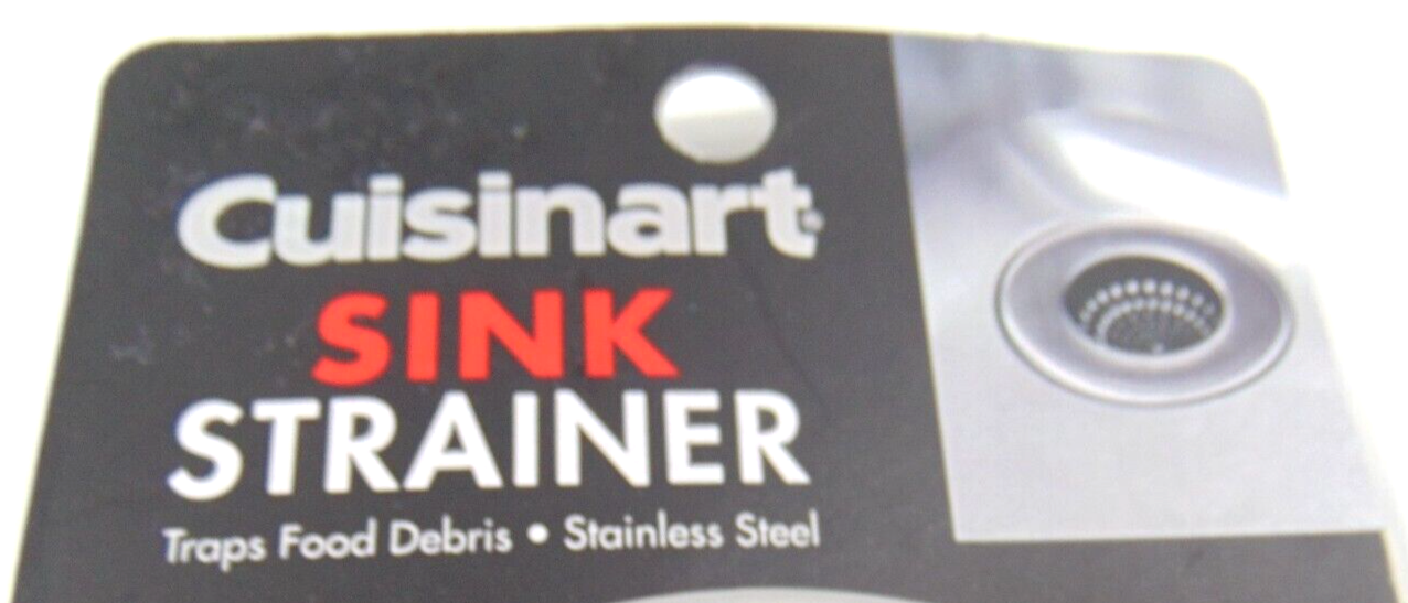 Cuisinart Sink Strainer Stainless Steel Silicone Food Catcher Drain