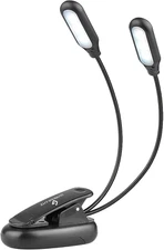 GLORIOUS-LITE Clip on Book Light/Reading Light/Clip Light with 10 LED Eye Care, 