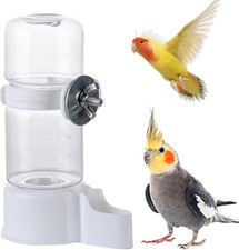 Automatic Pet Bird Water Feeder, Water Dispenser for Cage, Bird Cage Suspended A
