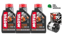 Oil & Filter Kit K&N For Honda VF 500 F2 INTERCEPTOR 84-87 Motul 7100 10W40