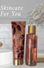 Rich Honey Suckle Apricot Victoria Secret Mist Lotion Set . 8 Oz.