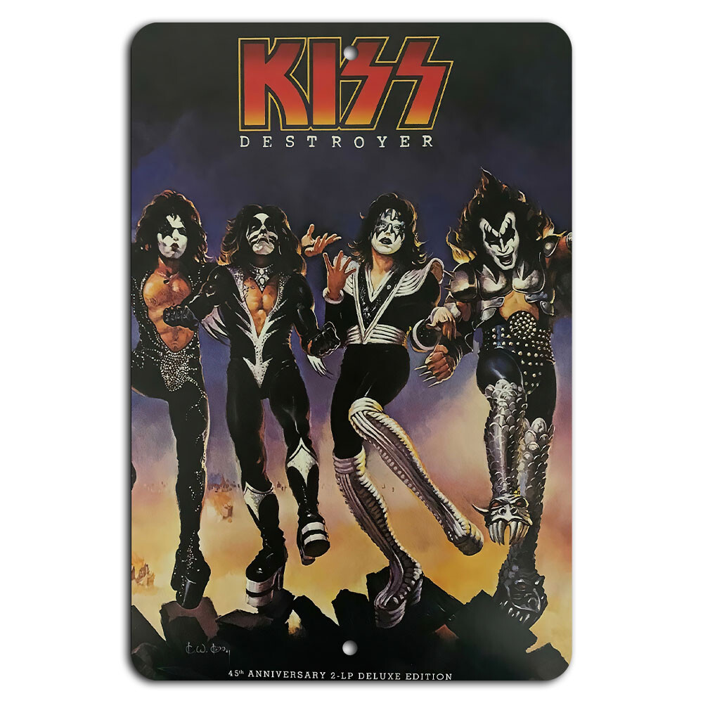 KISS Destroyer Album Cover Poster 45th Anniversary Vintage Metal