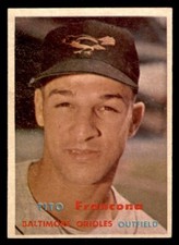 1957 Topps Baseball #184 Tito Francona NM *f1