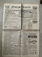 Original News Chronicle 30 January Newspaper WW II