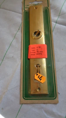 PLAQUE DE PROPRETEE + 2 VIS - S/BLISTER - CONTEMPORAIN - LAITON - 1970 - N°14 - Photo 1/2