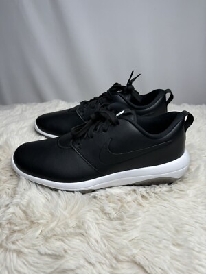Nike Roshe G Tour Golf Leather Black Shoes Spikes AR5580-001 Mens