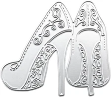 Cutting Template Moulds Die Cuts Stencil Scrabooking Supplies Lady High Heels Wo