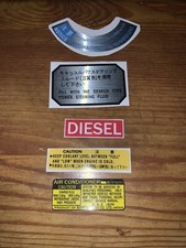 Engine Bay Decal Set Toyota L 2l-t Diesel Pickup Truck Hilux Repro Power Steerin Engine Bay Decal Set Toyota L 2l-t Diesel Pickup Truck Hilux Repro Power Steerin