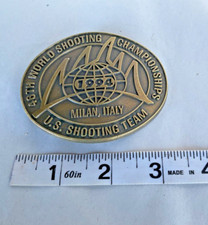 Vintage 1994 US Shooting Team 46th World Shooting Championships Belt Buckle