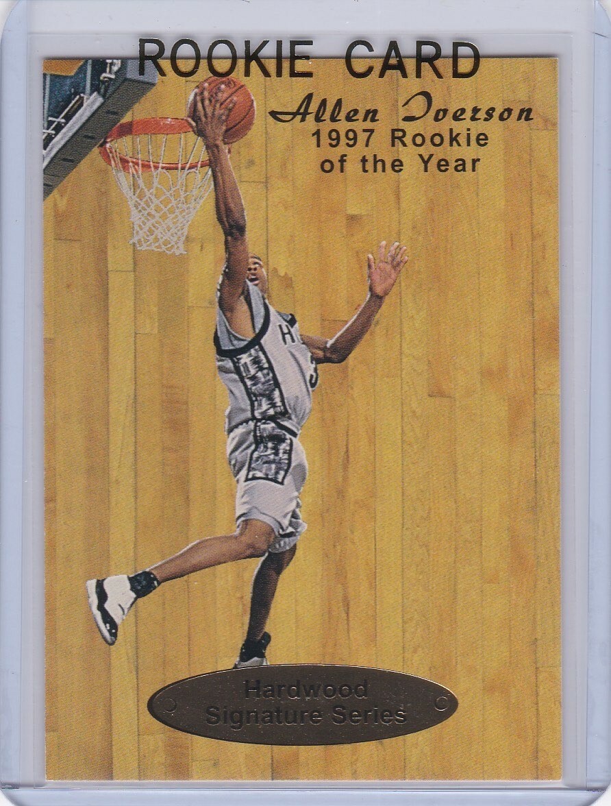 ALLEN IVERSON ROOKIE CARD Hardwood SIGNATURE SERIES BASKETBALL RC