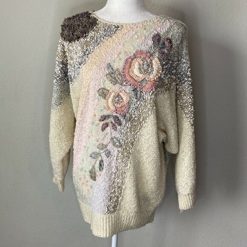 Vintage Mariea Kim Sweater Floral 