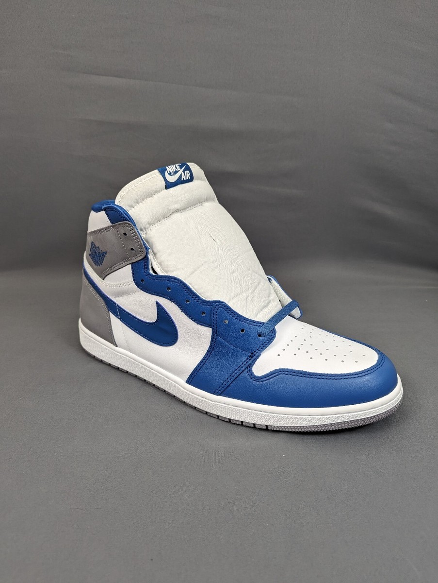 Nike Air Jordan 1 Retro High OG 'True Blue' White Shoes