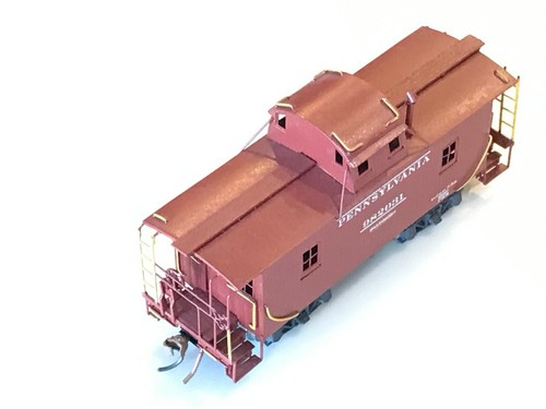 Caboose de latón pintado profesional PRR HO N6b #982031 Creo que por J P Models para Overland | Zustand: Used