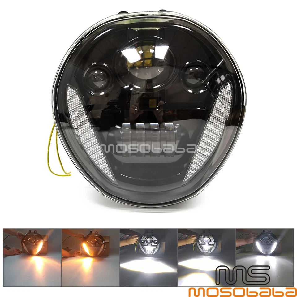 Hi/Lo LED Headlight For Ducati Monster 1200 1200R 1200S 821 2015-2017 2014 2016 - Image 4 of 4