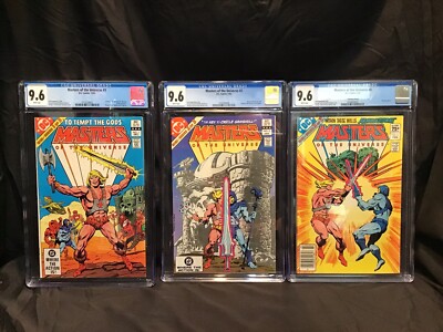 Masters of Universe # 1 2 3 HTF Canadian CPV ￼CGC ALL 9.6 WP WHITE 1982 MOTU DC