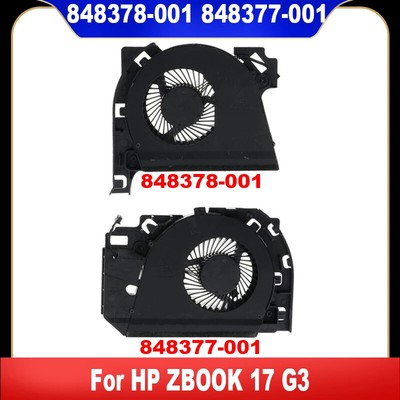 848378-001 CPU GPU Fan For HP ZBOOK 17 G3 FGD9 FGDN DC5V 0.5A 848377-001