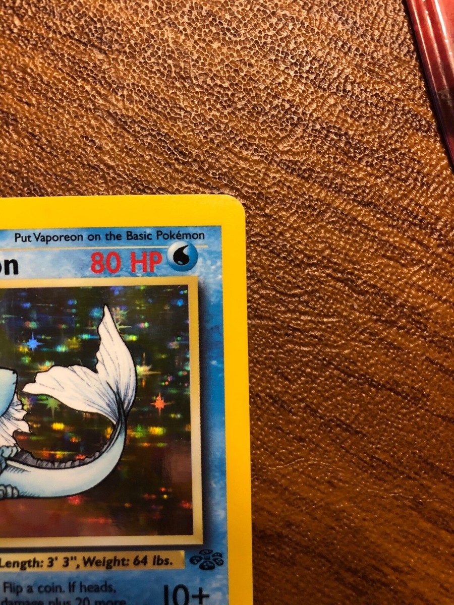 1999 Pokemon Jungle 1st Edition Holo Vaporeon #12 GRADABLE NM/M? | eBay