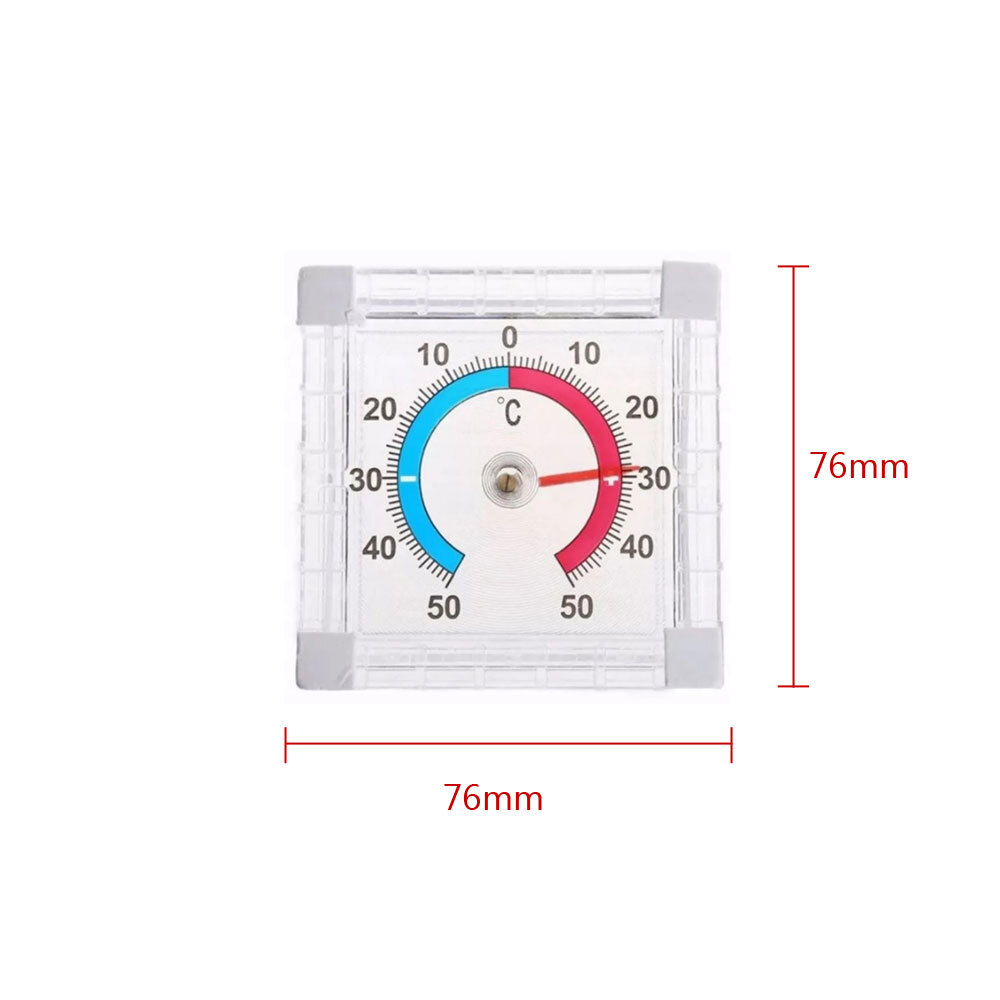 1x INDOOR/OUTDOOR THERMOMETERS Stick On Window Wall /+ 50°C