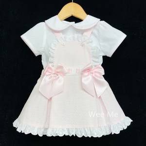 girls pink pinafore dress