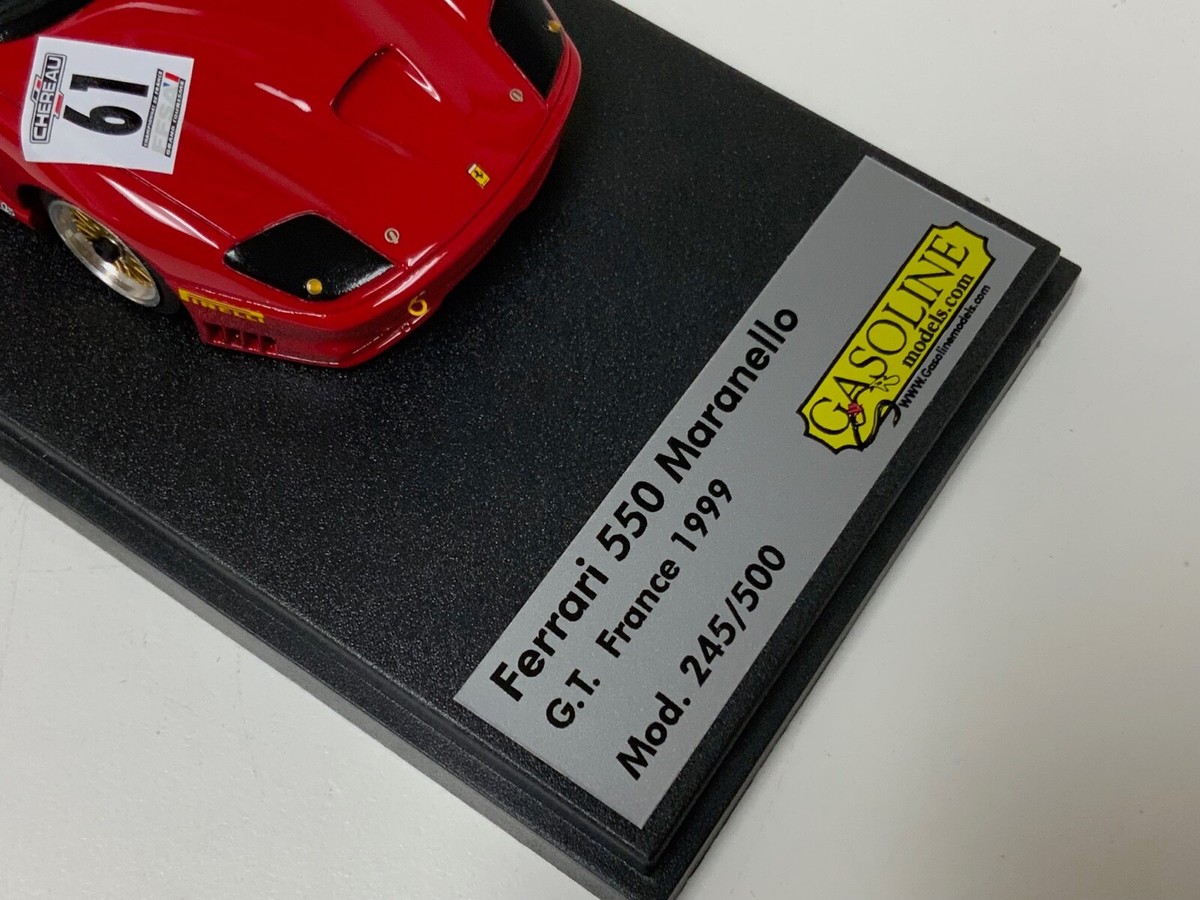 1/43 BBR Ferrari 550 Maranello 1999 French GT Champion Only01 J2