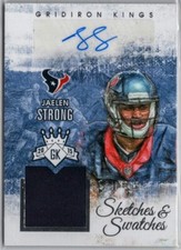 2015 Panini Gridiron Kings Jaelen Strong Rookie Jersey Autograph Card /249