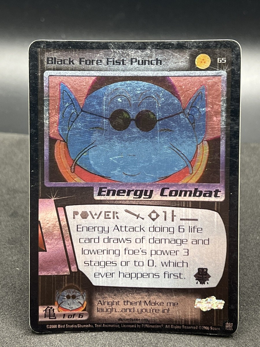 ドラゴンボール　カード 2000 Dragon Ball Z TCG: Saiyan Saga Black Fore Fist Punch #65 Foil