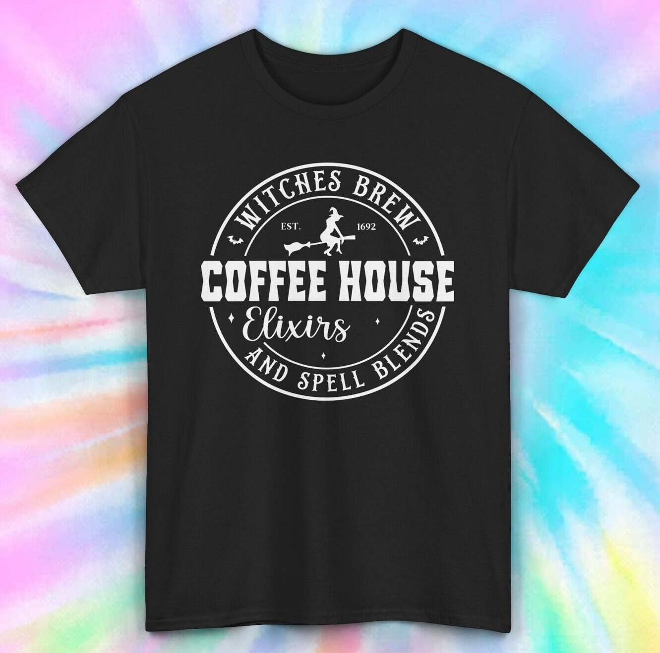 Camiseta Witches Brew Coffee House Elixirs | Camiseta Bruja Halloween S-5XL