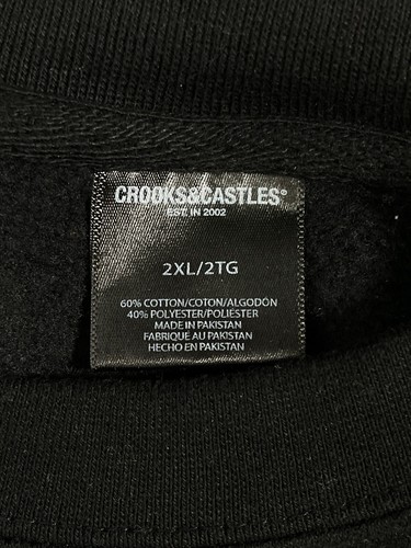Death Row Records x Crooks & Castles Snoop Dogg schwarzes Sweatshirt Herren 2XL - Bild 8 von 9