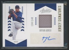 2020 Panini Absolute Jersey Signatures Spectrum Bryan Abreu Auto 134/140 Houston