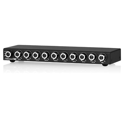 Nobsound 9-Band Stereo EQ Preamp Equalizer Home Audio Processor for Speakers