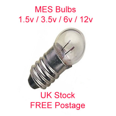 MES Leuchtmittel - 11 mm Durchmesser 1,5 V bis 12,0 V M.E.S. (E10) Modellbau Elektronik 