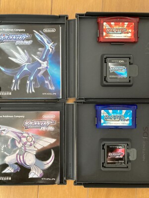 Pokemon Diamond Pearl Ruby Sapphire Set / Nintendo DS NDS GBA