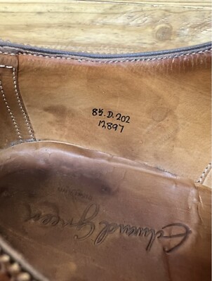 Edward Green Tan Chestnut Brogue Brown Dress Shoe Size US  display picture 2