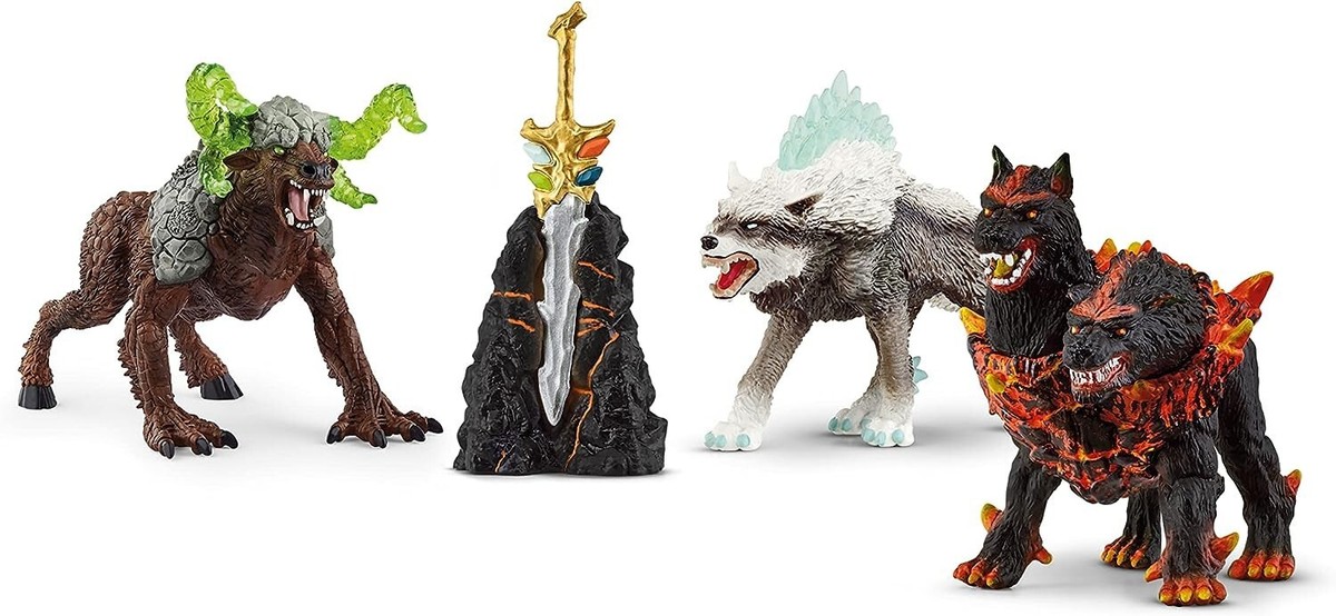 Schleich Eldrador Kit Démarrage 72179 Cerberus, Wolf Of Snow