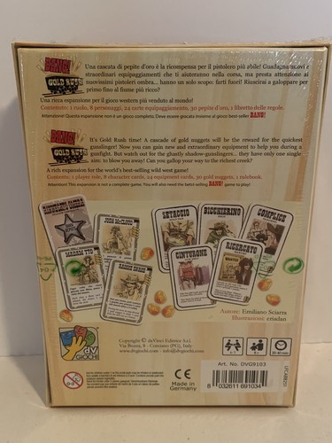 BANG! Gold Rush Espansione Gioco di Carte daVinci Games DVG 9103 Booster Nuovo Sigillato - Foto 2 di 4