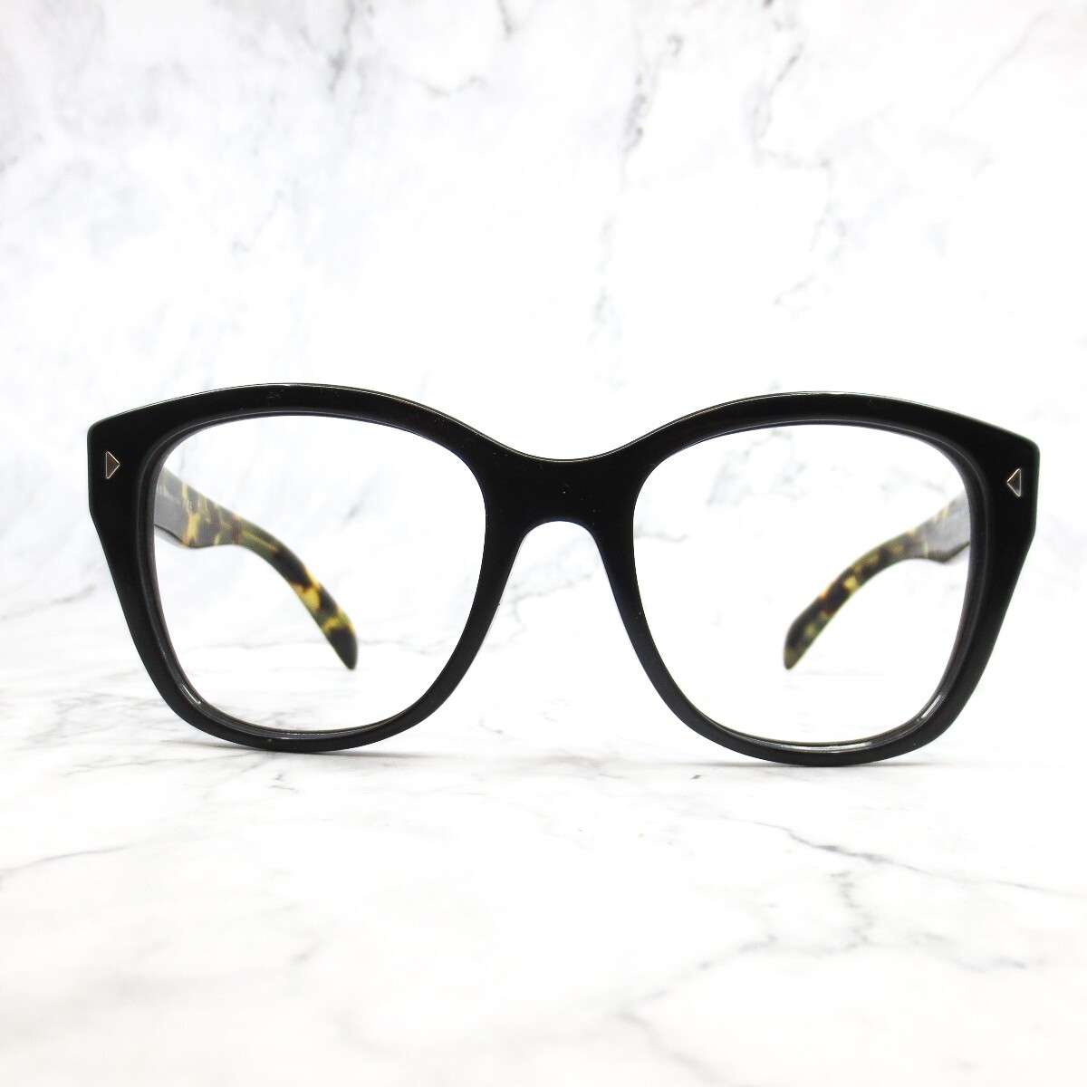 Prada SPR 09S-F 1AB-9K1 Sunglasses Square Black Full Rim 