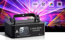 RGB LED Laser Projector Beam Scanner DMX Disco dj Stage Light Party Full Colors