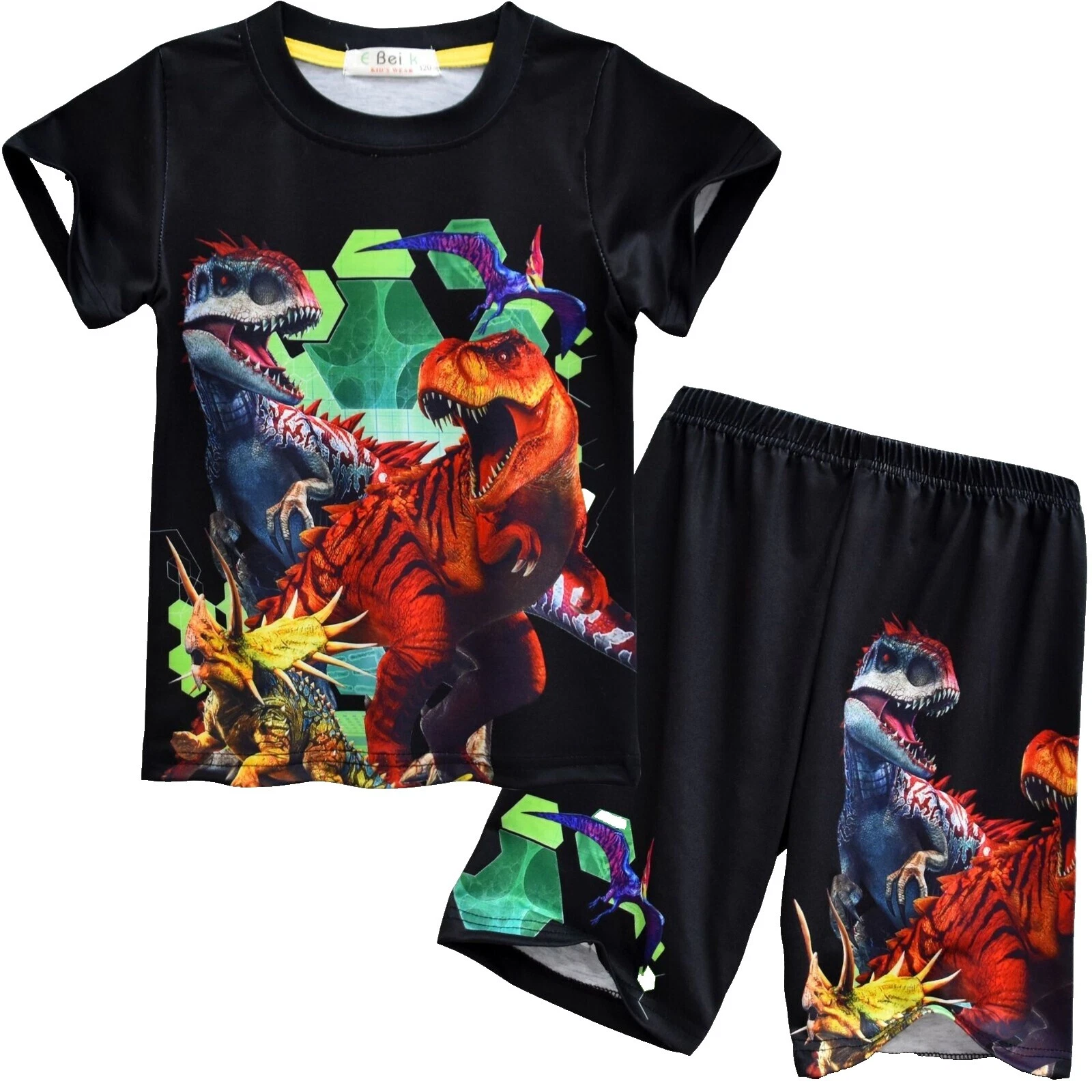 Mezcla de algodón dinosaurios Bebé Ropa de dormir para niños