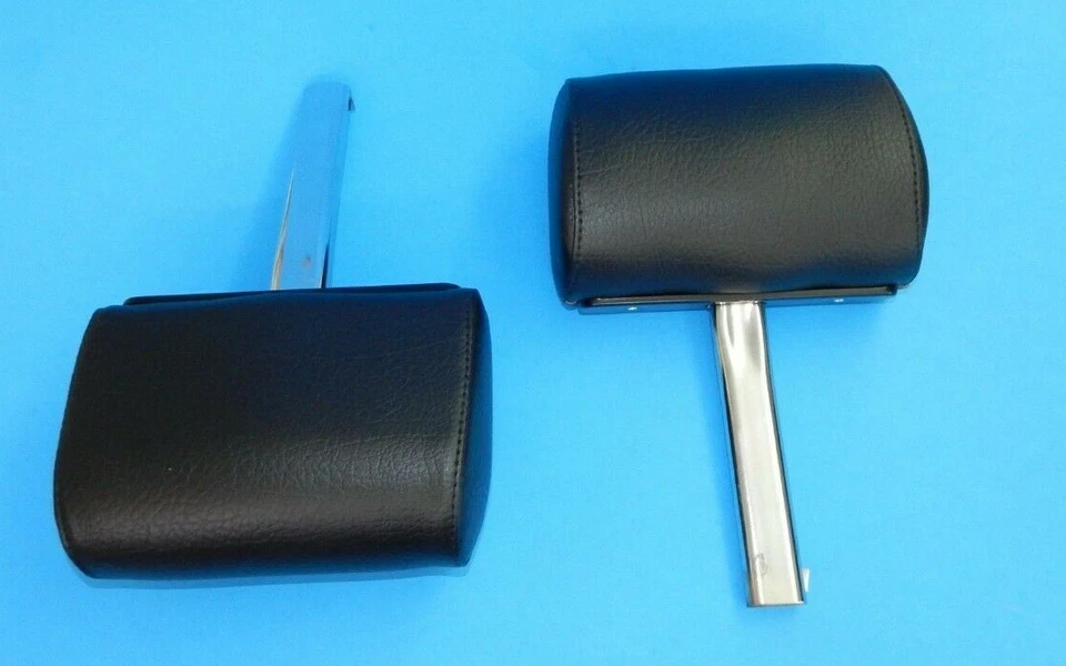 Пара черных виниловых подголовников комплект подголовников для Triumph TR6 1973-1976 сделано в Великобритании - Изображение 2 из 2