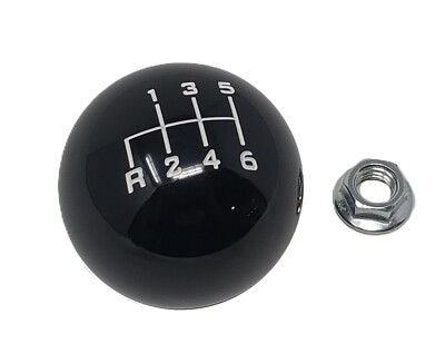 Black 6 Speed Shifter Ball Shift Knob For G56 Dodge 5.9l 6.7l Cummins M10-1.5