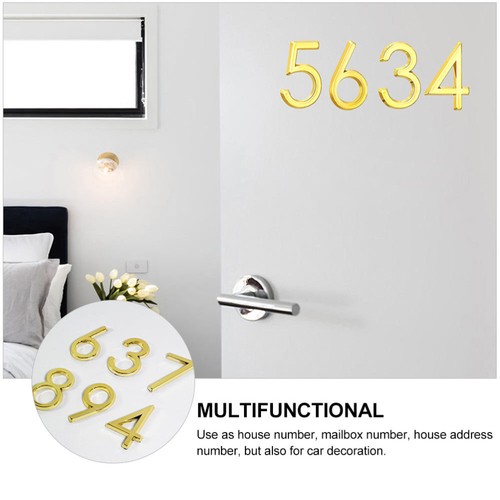 10 Pcs Metal Door Number Room Numbers for Doors Stick on House Self-adhesive - 第 11/12 張圖片