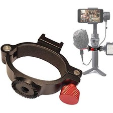 Cold Shoe Ring Adapter Gimbal Extension Bar w/ 1/4" Thread for DJI OSMO 4 3 2 1