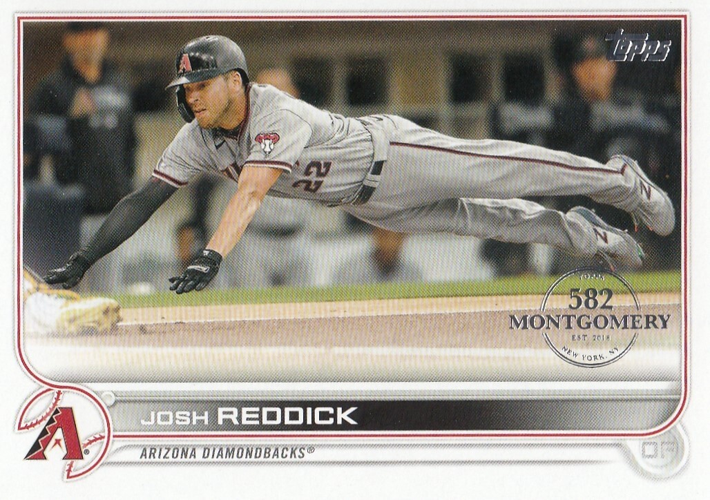JOSH REDDICK TOPPS MONTGOMERY CLUB 582 SILVER STAMP DIAMONDBACKS #318 2022 22