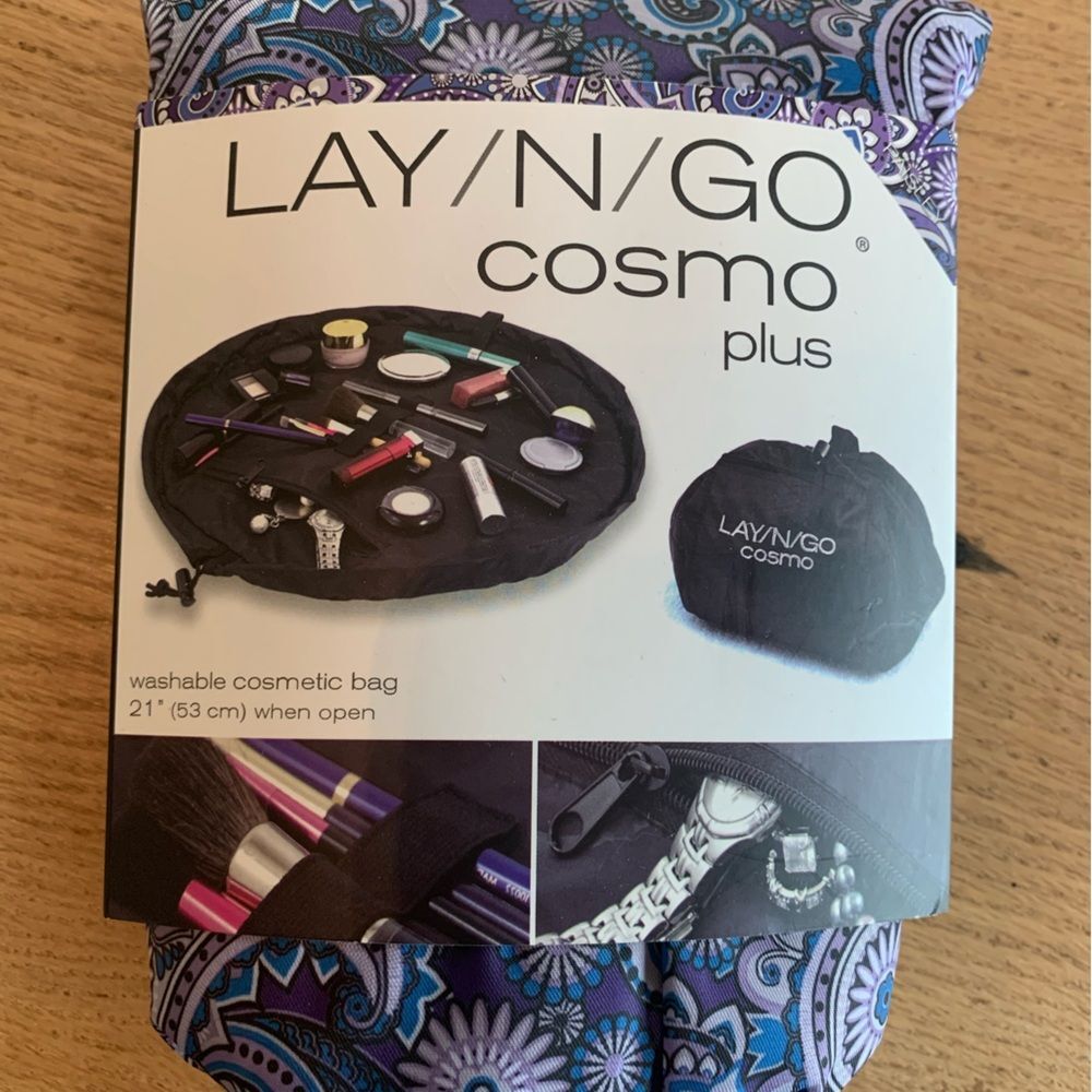 Lay N Go Cosmo Plus Purple Cosmetic Bag 21