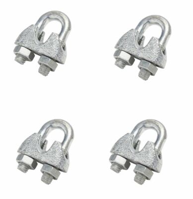 Drahtseil Seilgriffklemme 6 mm Stahl Metalldraht U Schrauben 10er Pack CEN068