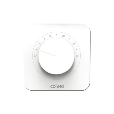 COSMO elektronischer Raumthermostat 230V Heizen/Kühlen Aufputz RAL9010 CRT230HK
