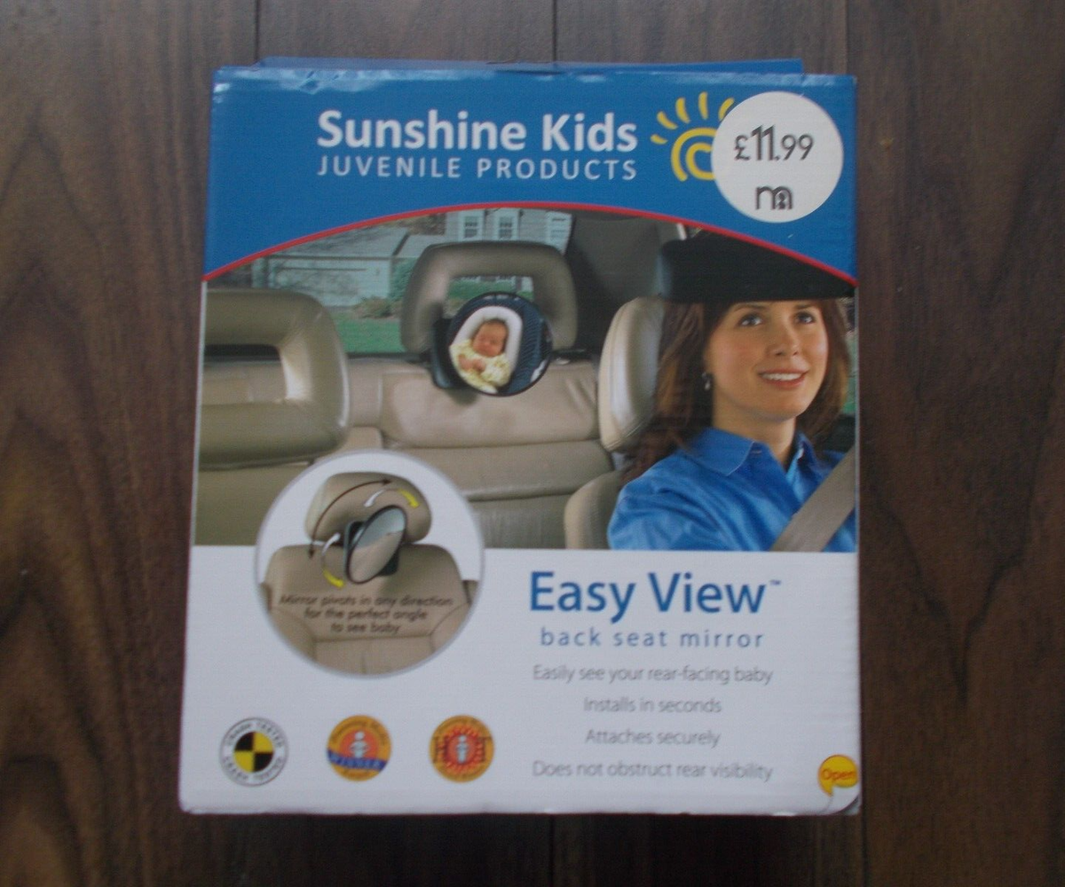 Back Seat Car Mirror Black Easy Adjustment And Wide Angle View - Main Image