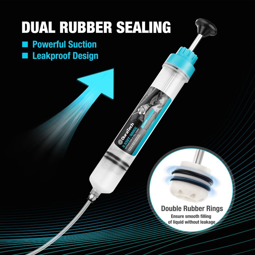 DURATECH 500CC Fluid Extractor Oil Extractor Long Hose Brake Fluid Suction Pumps