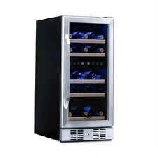 Newair 15" Built-in 29 Bottle Dual Zone Compressor Wine Fridge - AWR-290DB
