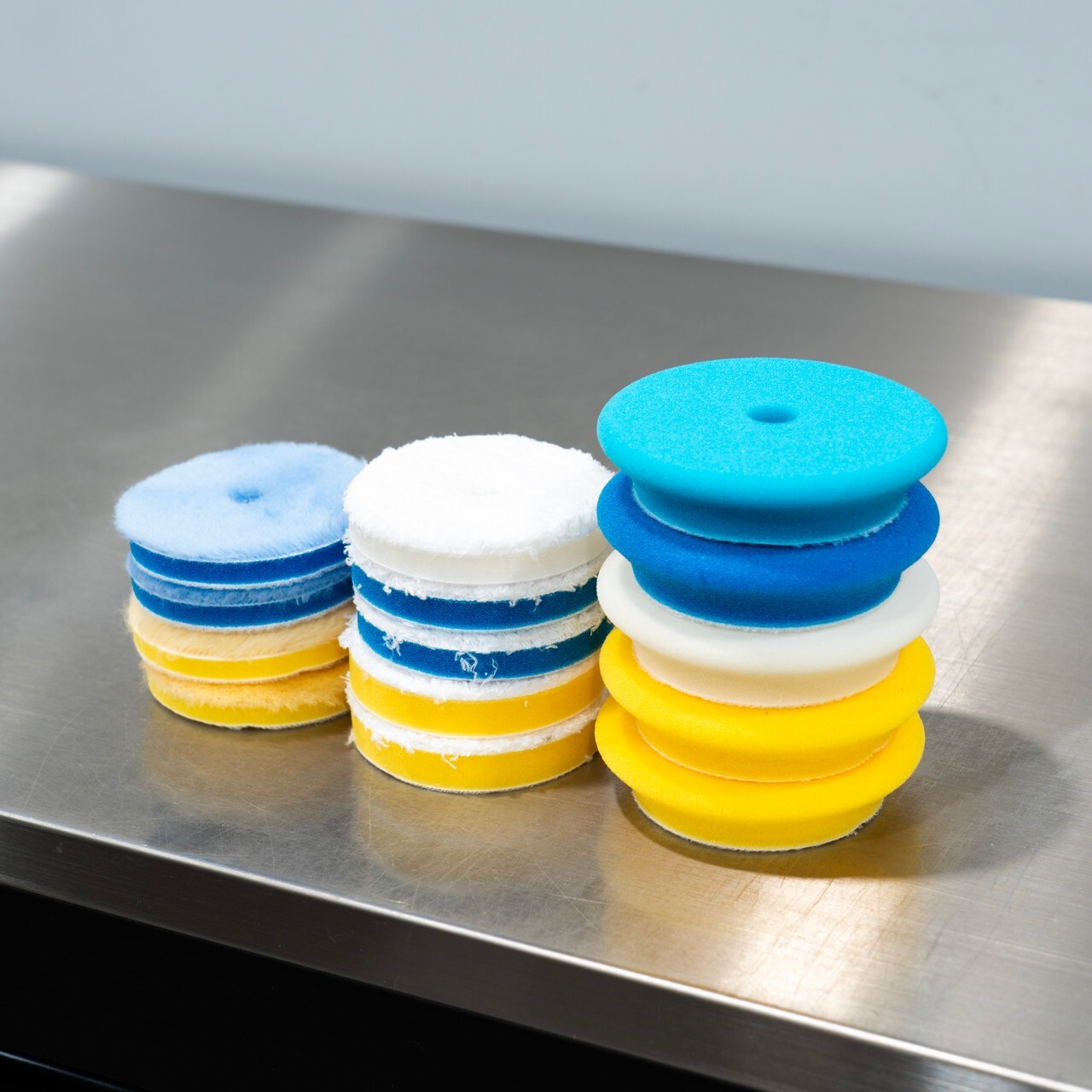 Rupes 3" Pad Kit | 14 DA Foam Microfiber and Wool Pads for 3" BP
